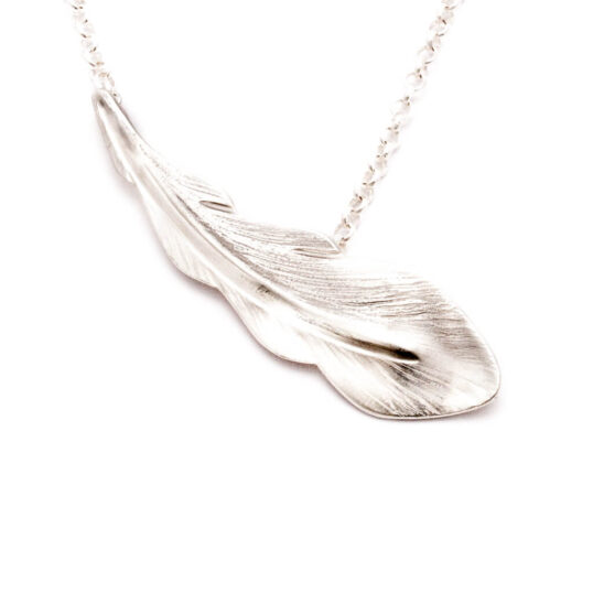 Silver Feather Necklace