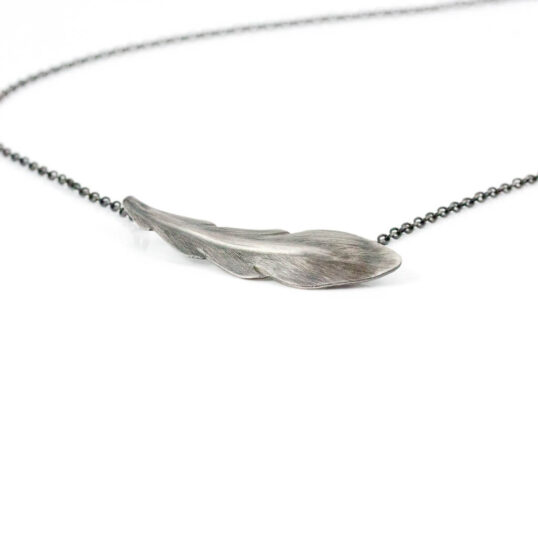 Black Feather Necklace