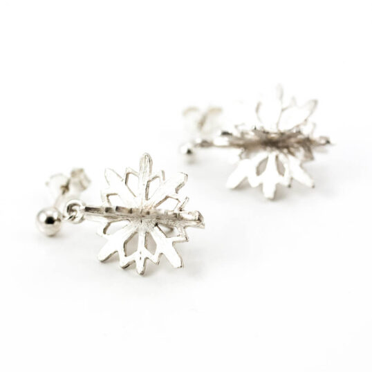 Silver Snowflake Earrings