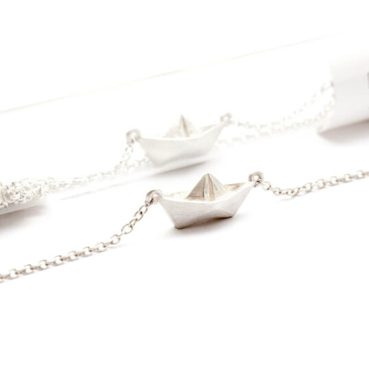 Paper Boat Necklace