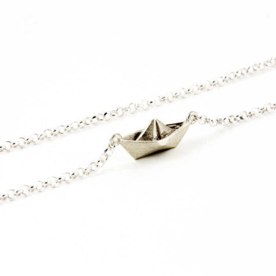 Paper Boat Necklace