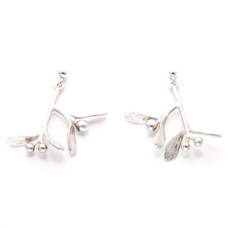 Mistletoe Earrings Silver