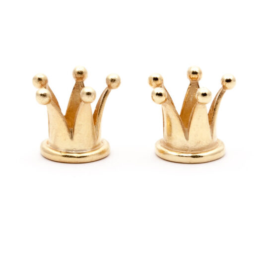 Crown Earrings Gold Plated