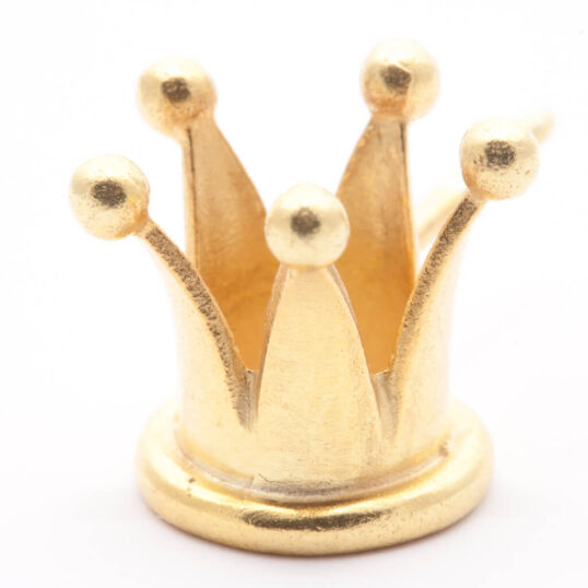 Crown Earrings Gold Plated