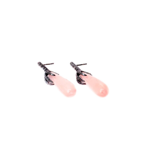 Ravenclaw Earrings with Rose quartz