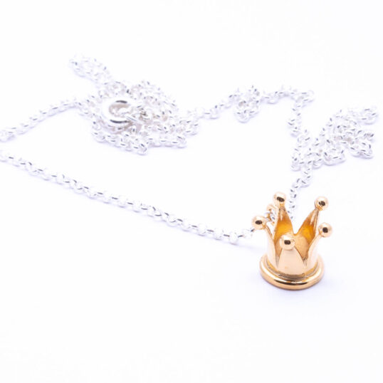 Little Golden Crown Necklace