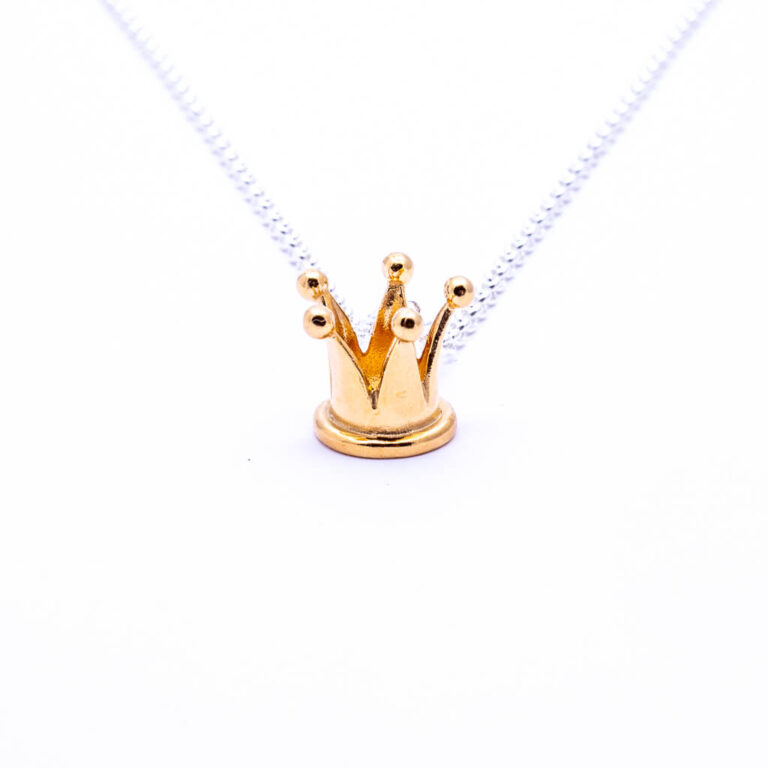 Little Golden Crown Necklace