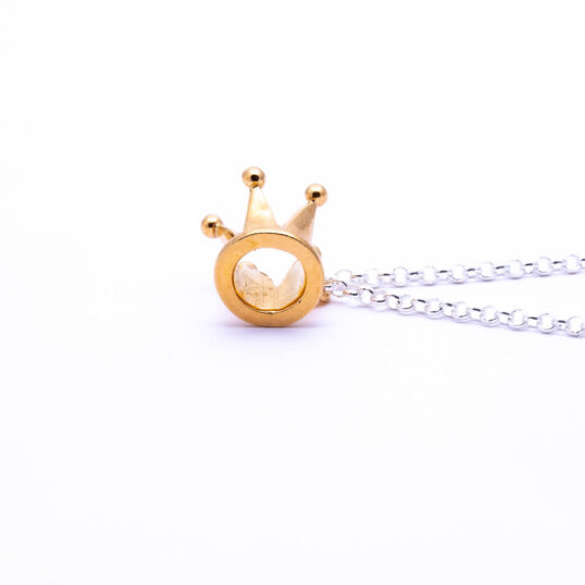 Little Golden Crown Necklace