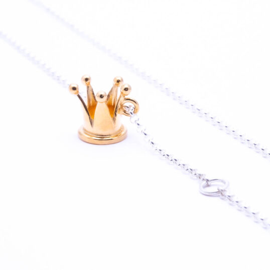 Little Golden Crown Necklace Long