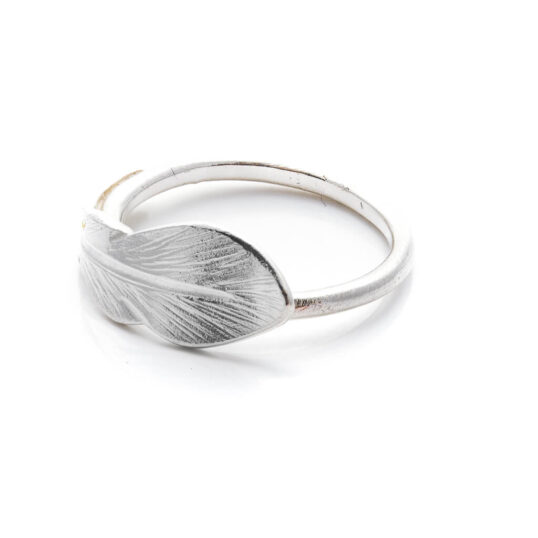 Feather Ring Silver