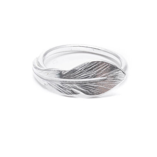 Feather Ring Silver