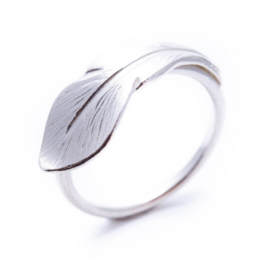 Feather Ring Silver