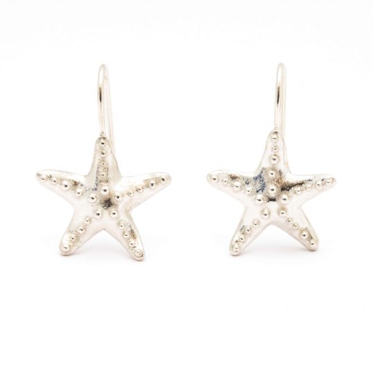 Silver Starfish Earrings