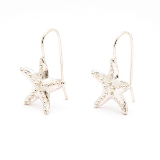 Silver Starfish Earrings