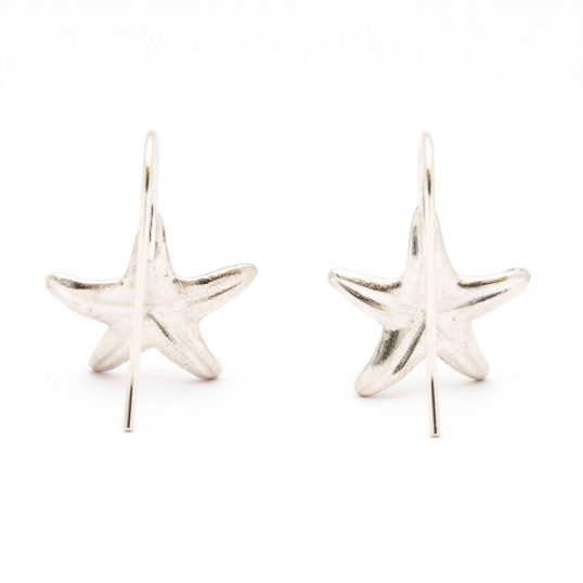 Silver Starfish Earrings