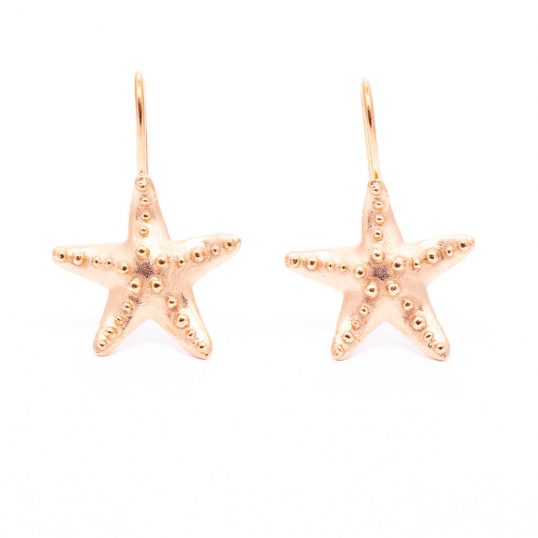 Rose Starfish Earrings