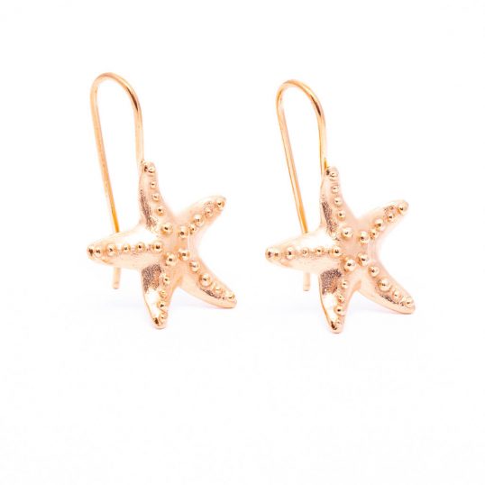 Rose Starfish Earrings