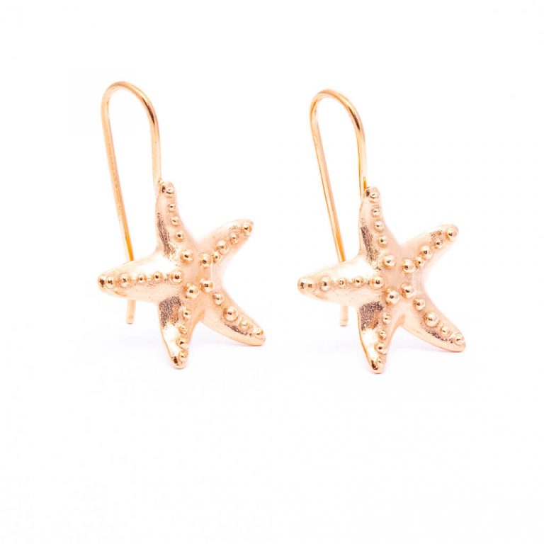 Rose Starfish Earrings