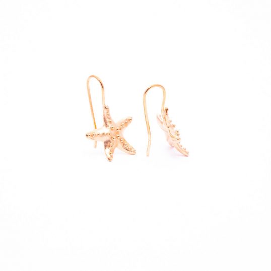 Rose Starfish Earrings