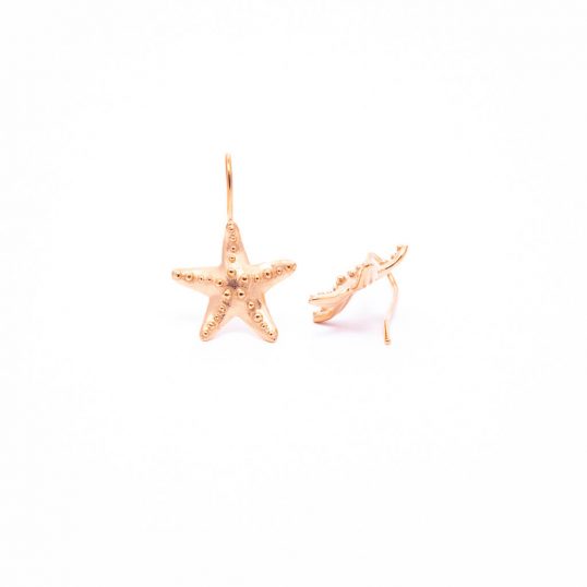Rose Starfish Earrings