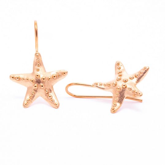 Rose Starfish Earrings
