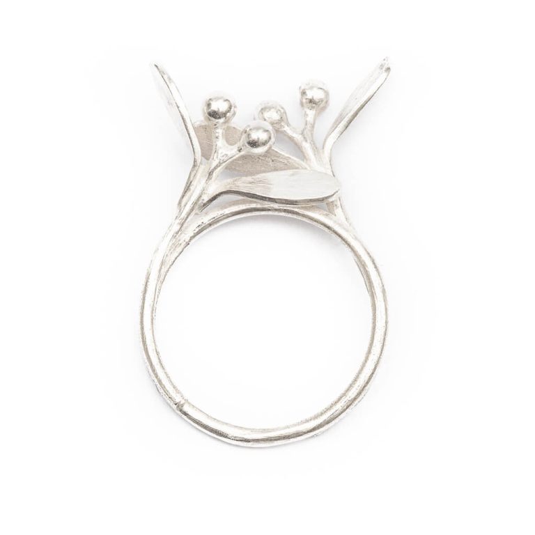 Silver Mistletoe Ring or Pendant