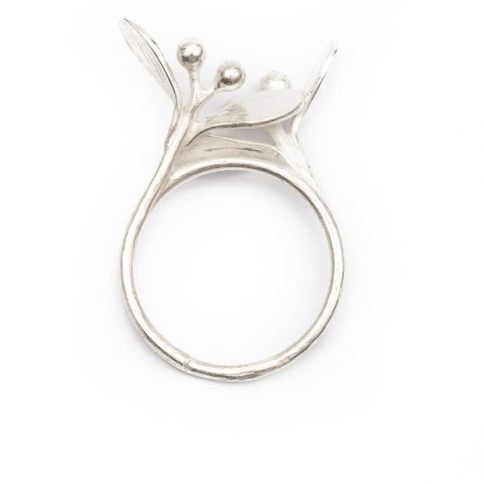 Mistletoe Ring or Pendant silver