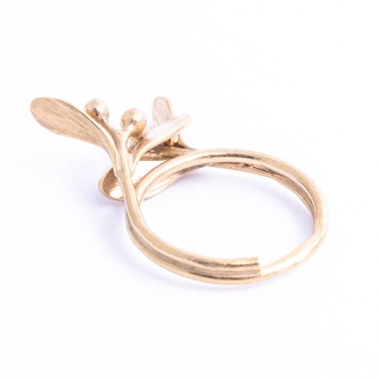 Mistletoe Ring or Pendant goldplated
