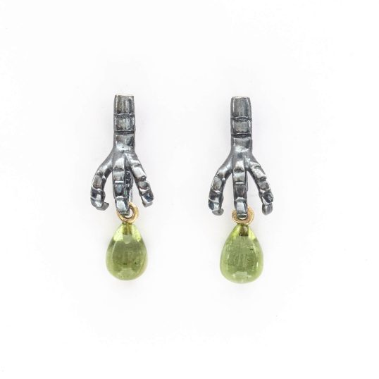 Ravenclaw Earring with Peridot