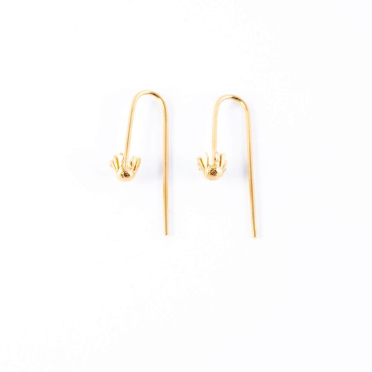 small chamomile earrings
