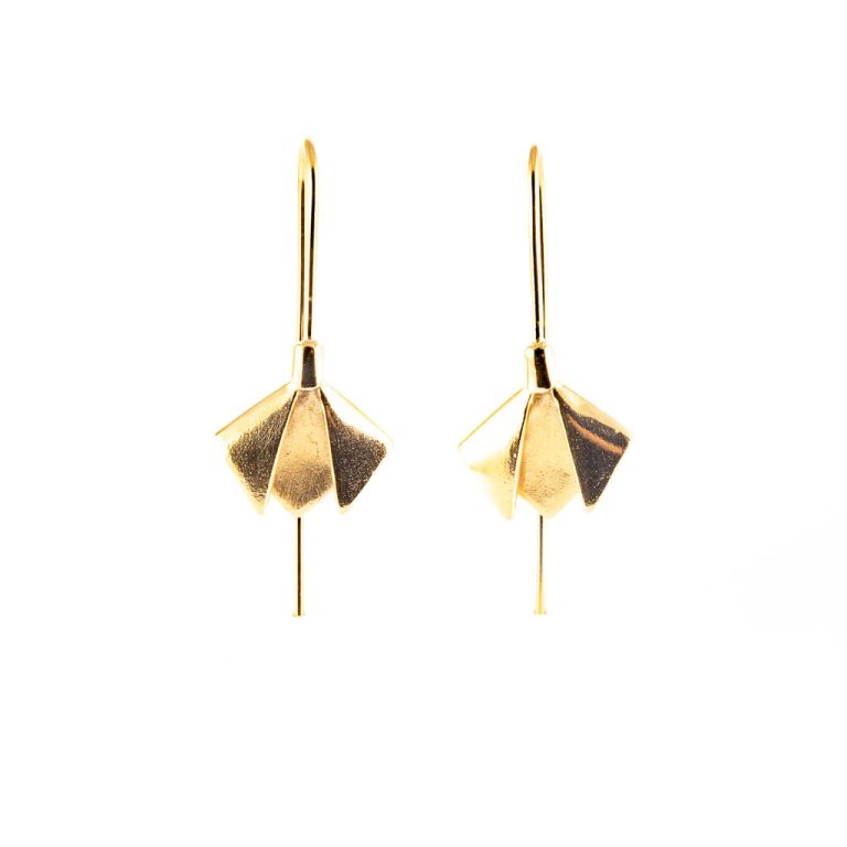 Golden Snowdrop Earring