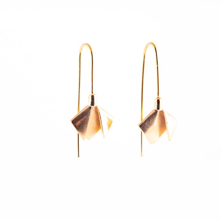 Golden Snowdrop Earring